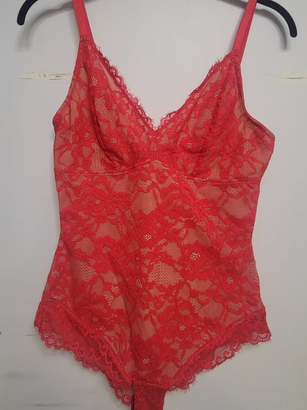 NWT Popilush Red Lace Shapewear Bodysuit - Size Medium - Tummy Control